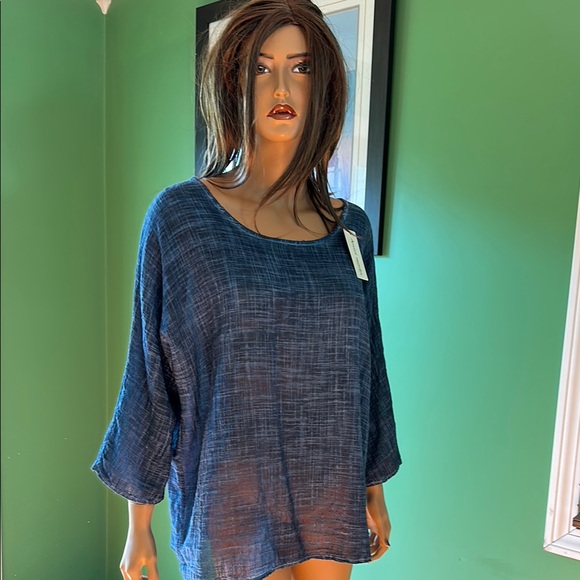 🩵🩵NWT Oversized Blue Boxy Tunic Top🩵🩵